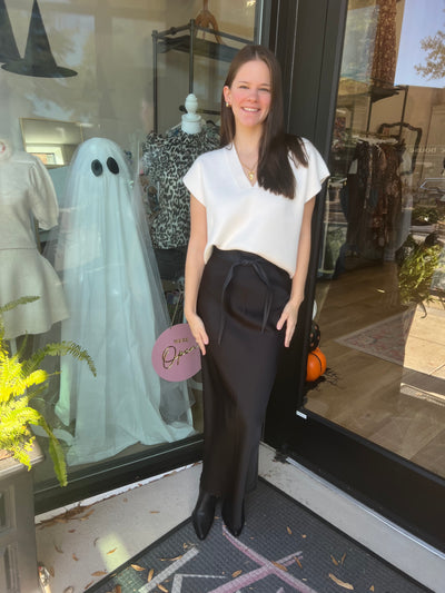 Sunday Edition Satin Maxi Skirt