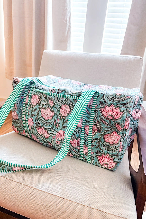 Floral Duffle Bag by Nash Grey