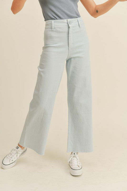 Light Wash Wide Leg Denim Pant