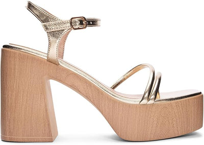 Avianna Metallic Gold Platform Sandal