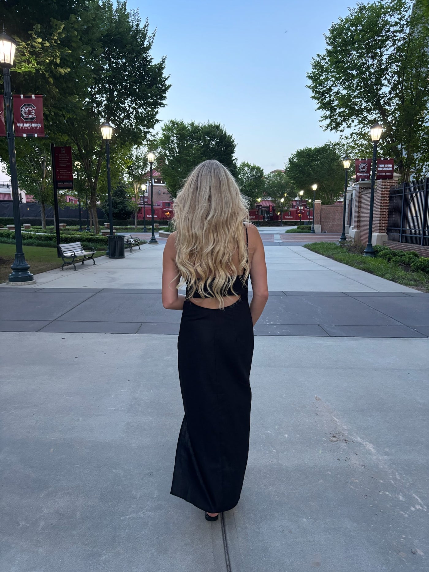 Black Linen Maxi Dress