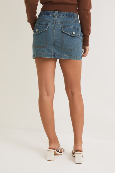 Denim Mini Skirt