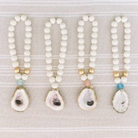 Rose Petite Recycled Oyster Shell Blessing Beads