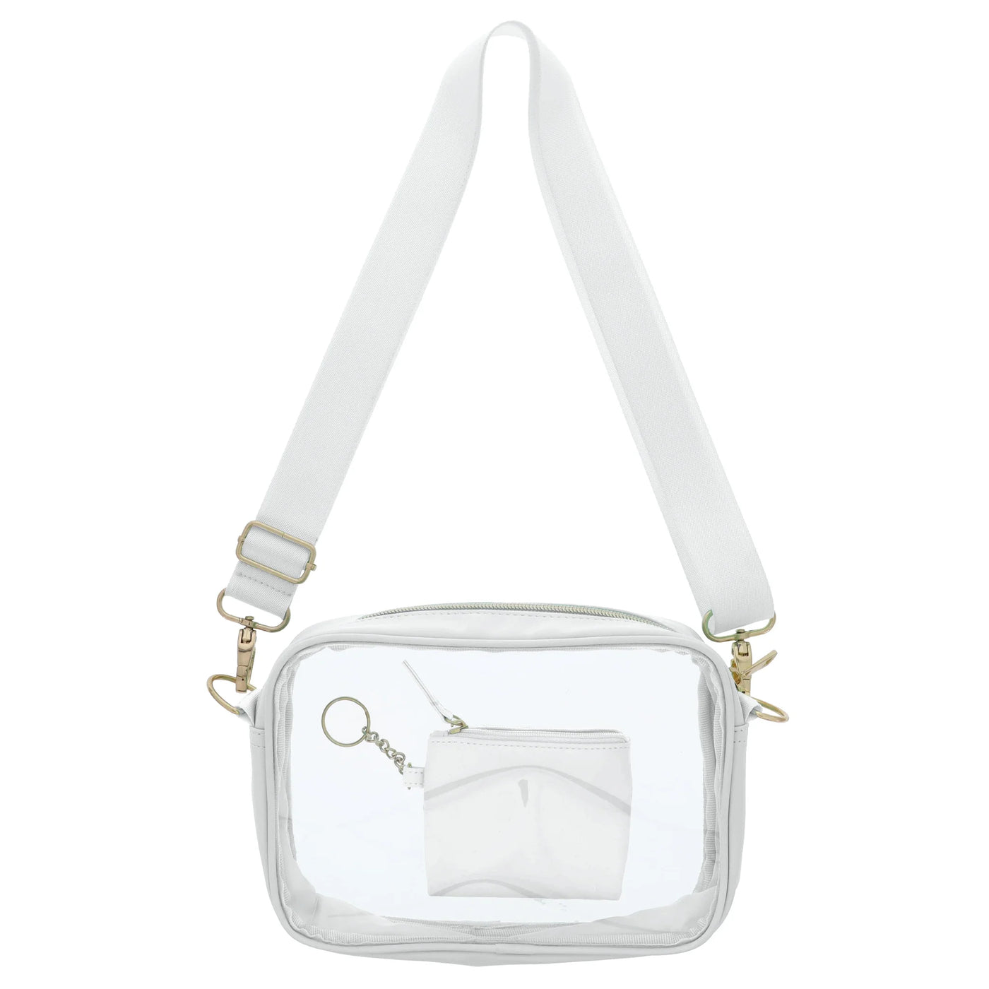 Game Day Clear Crossbody Bag with Keychain Wallet