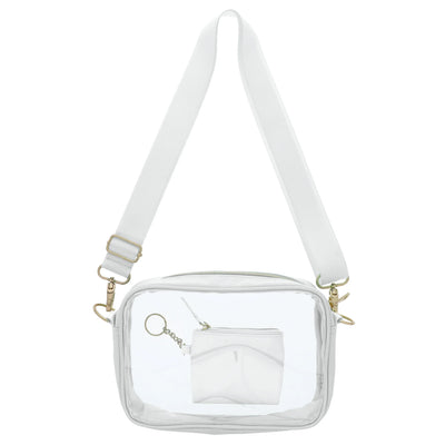 Game Day Clear Crossbody Bag with Keychain Wallet