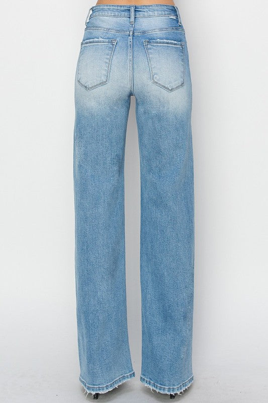 High Rise Straight Jeans by Risen