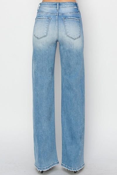 High Rise Straight Jeans by Risen