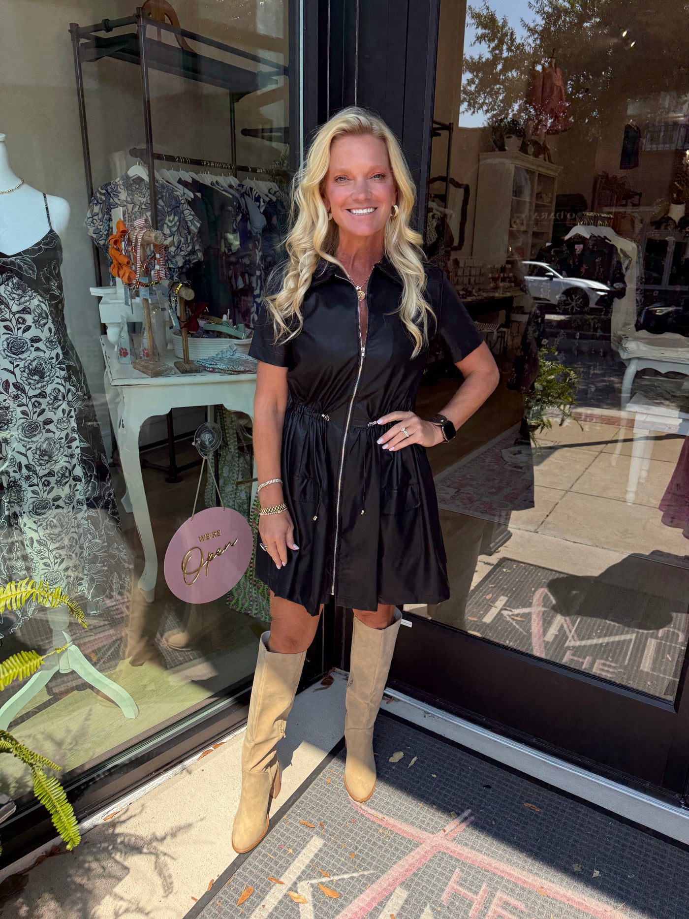 Marjorie Black PU Dress