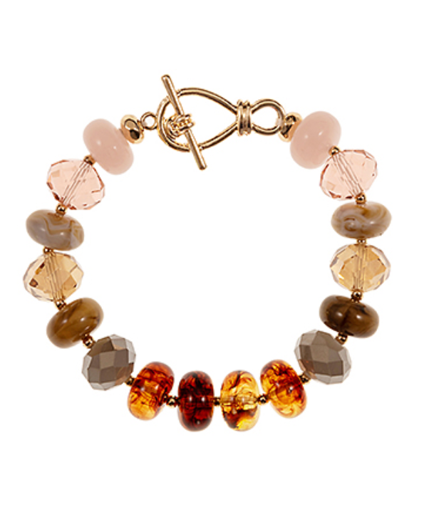 Fall Beaded Stretch Bracelet