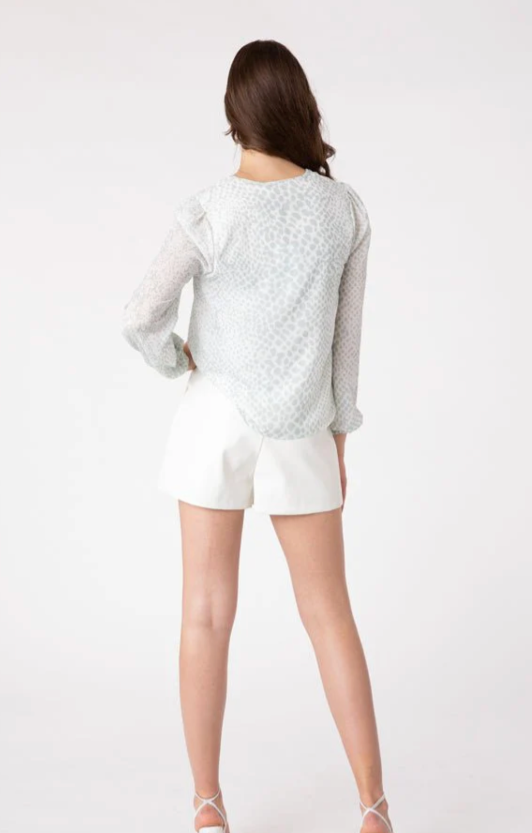 White Modern Tailored Shorts