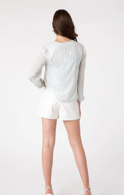 White Modern Tailored Shorts
