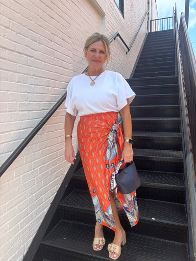 Saffron Paralia Wrap Skirt