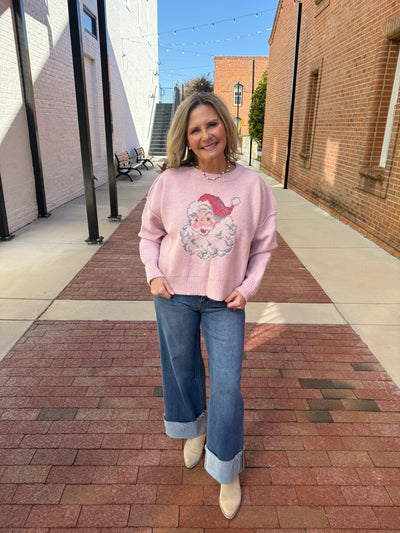 Crochet Stitch Santa Sweater