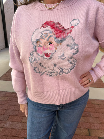 Crochet Stitch Santa Sweater