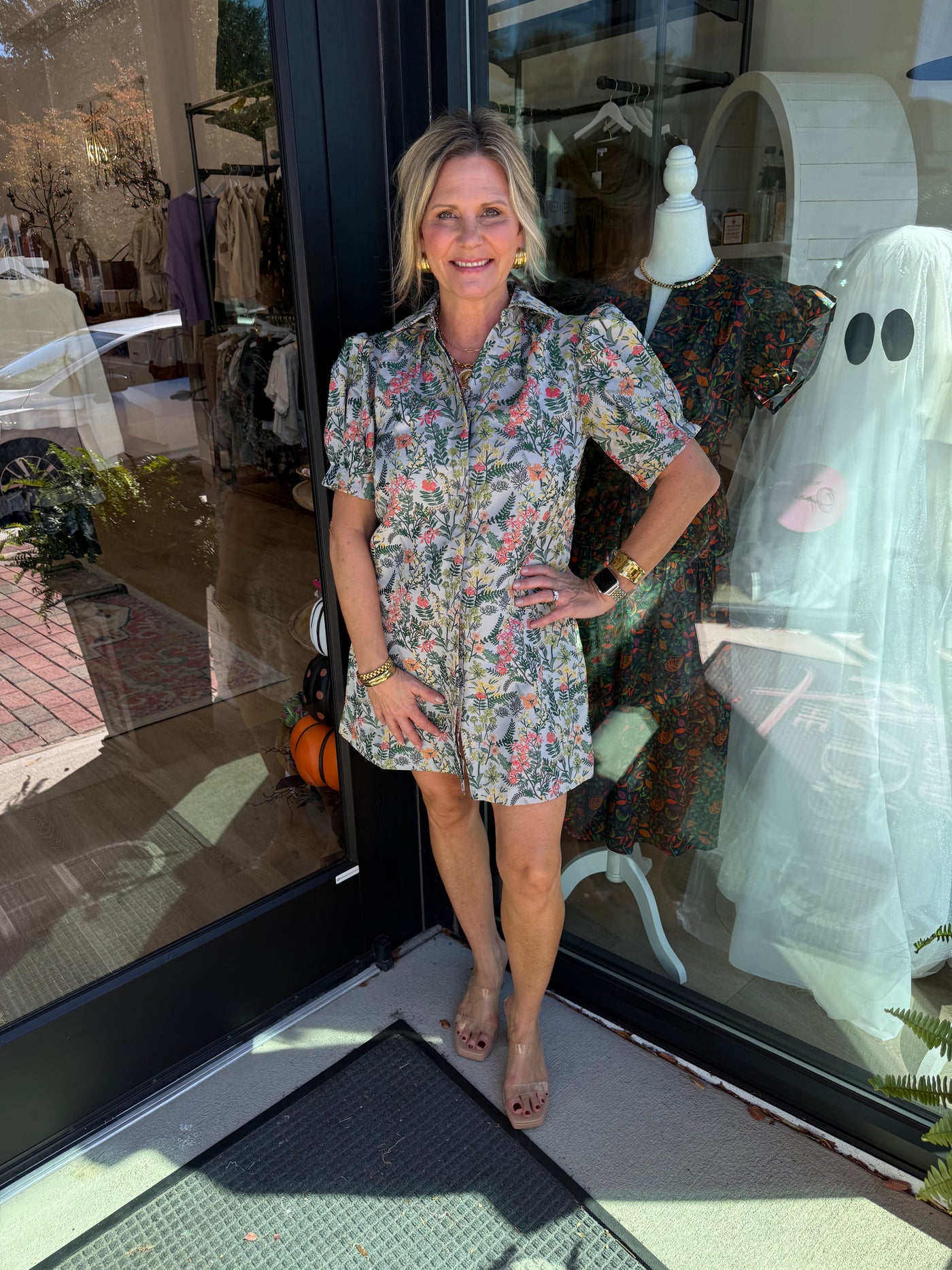Vivienne Jacquard Multi Mini Dress