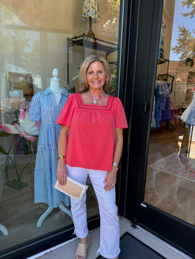 Heidi Coral Top