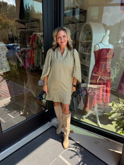 Amelia Jacquard Mini Dress