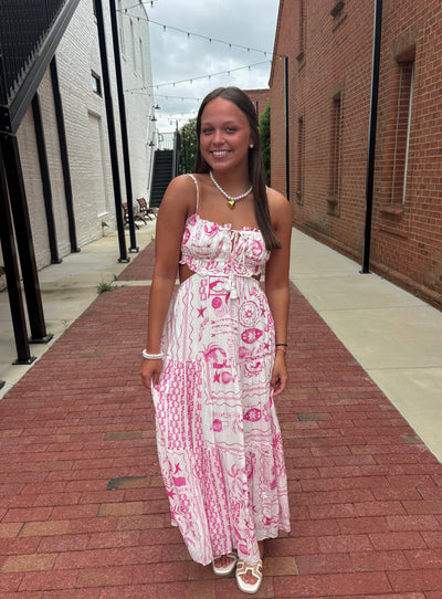 Pink Beach Vibe Maxi Dress
