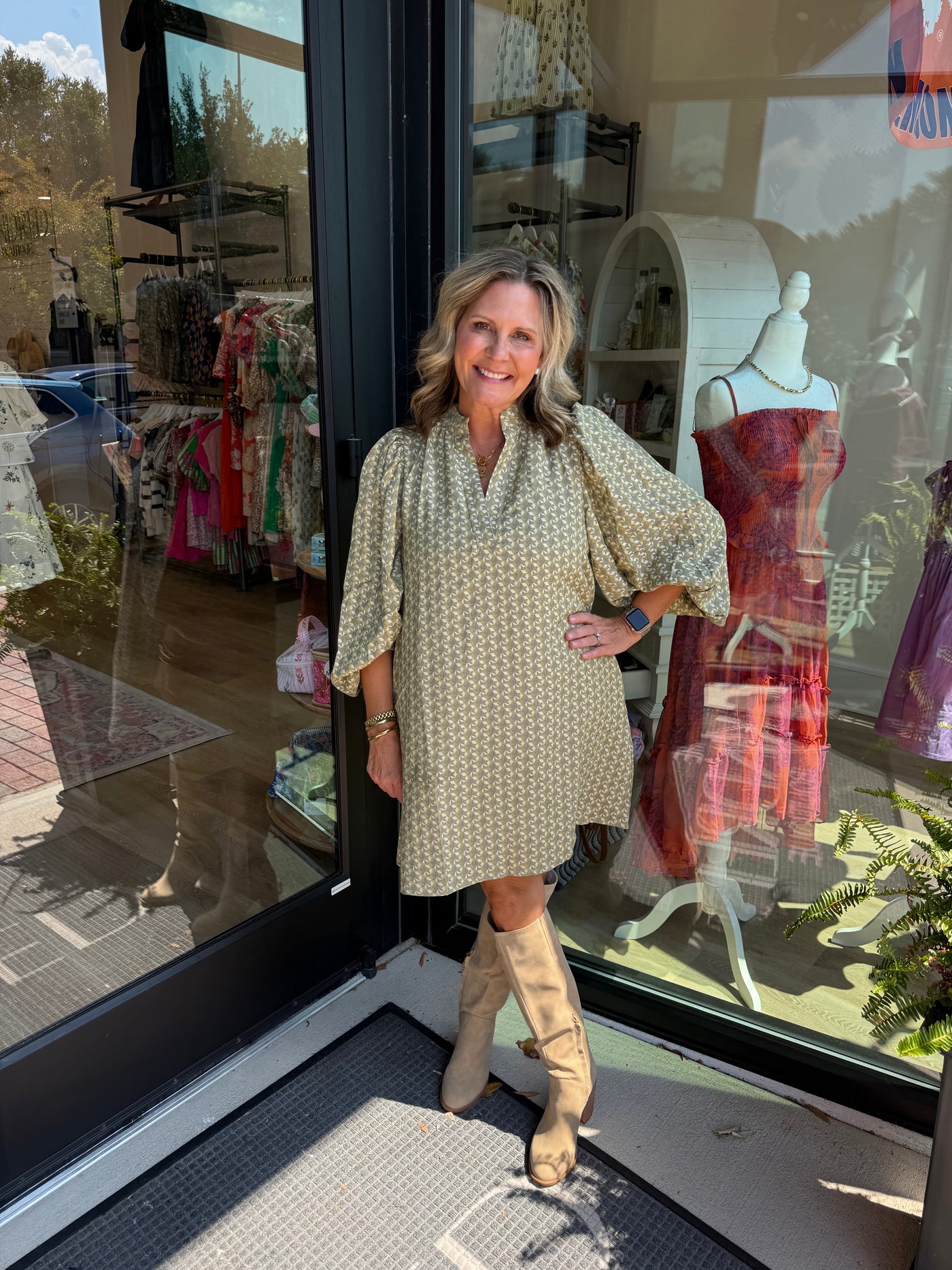 Amelia Jacquard Mini Dress