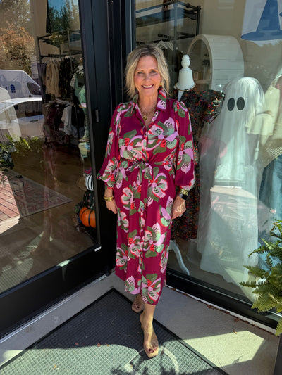 Ava Center Stage Plum Dress