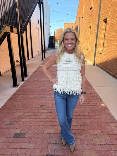 Montauk Sweater Vest- Off White