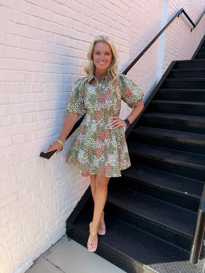 Rory Open Meadows Green Dress