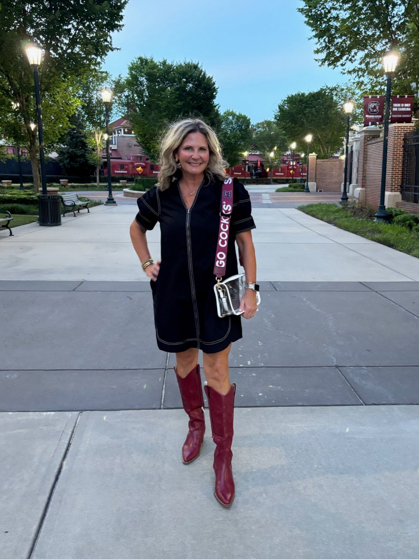 Black Zip Up Mini Dress