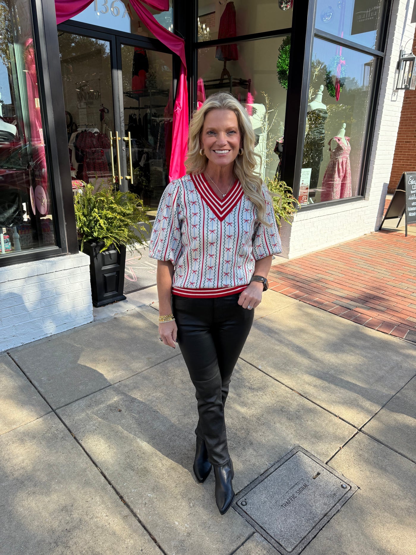 Faith In A Bow Ivory Sweater