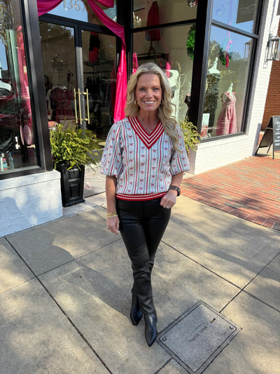 Faith In A Bow Ivory Sweater