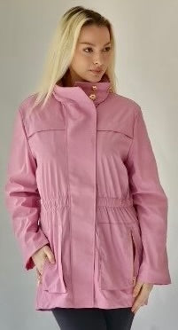 Tess Rain Jacket By Ciao Milano-Rose Pink