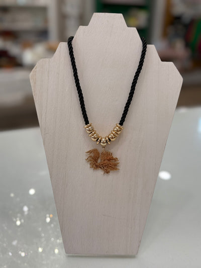 Cord Pendant Game Day Necklace