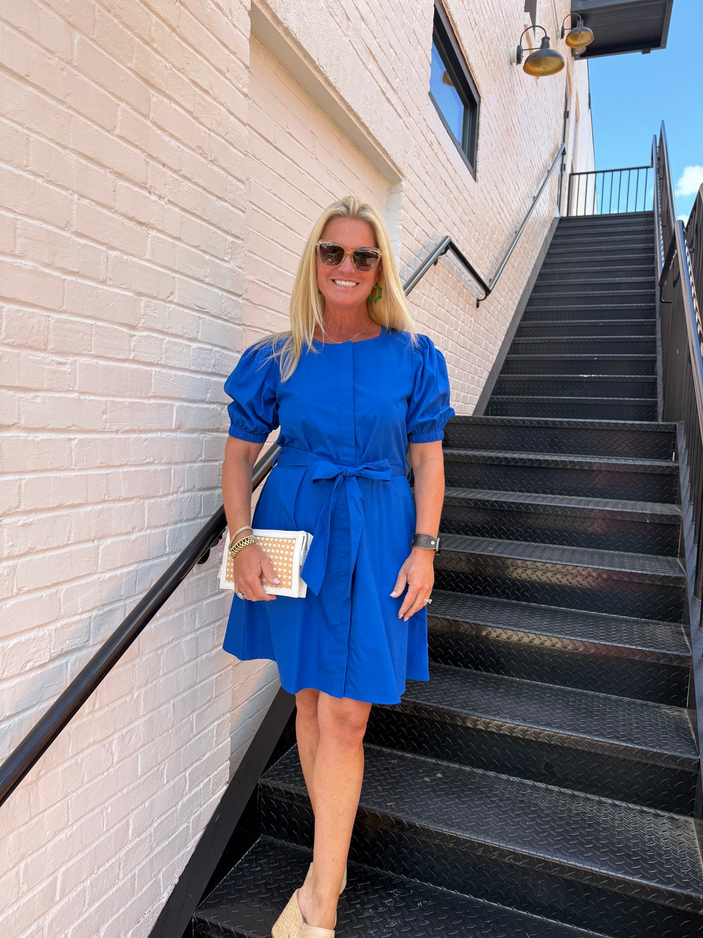 Paula Mini Dress- Sapphire