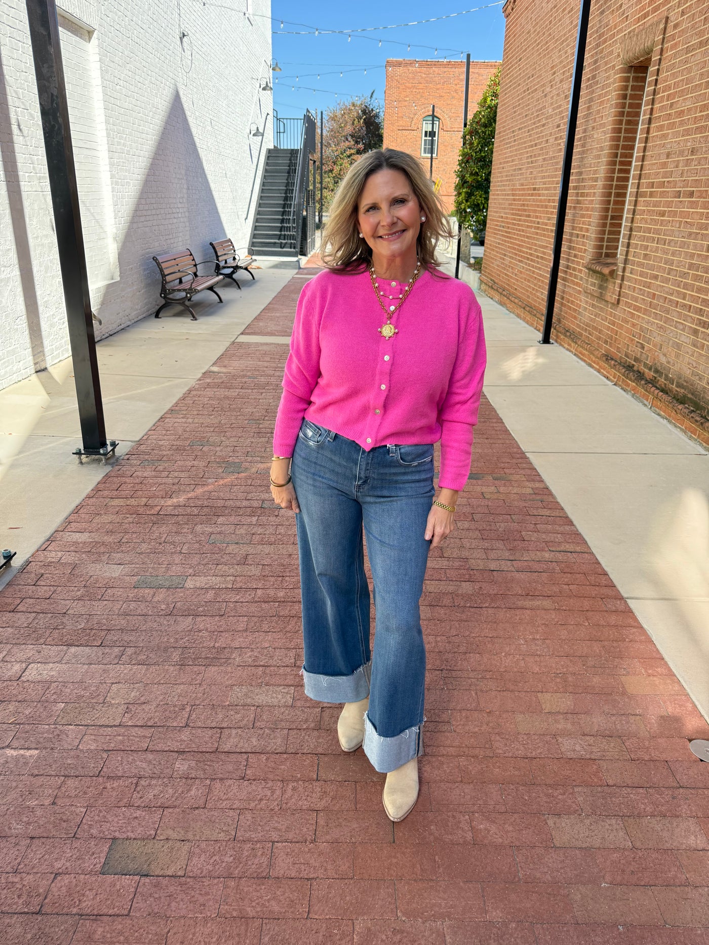 Abby Knit Button Down Cardigan Sweater