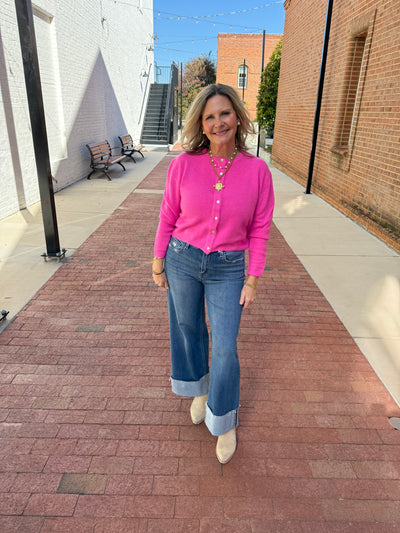 Abby Knit Button Down Cardigan Sweater