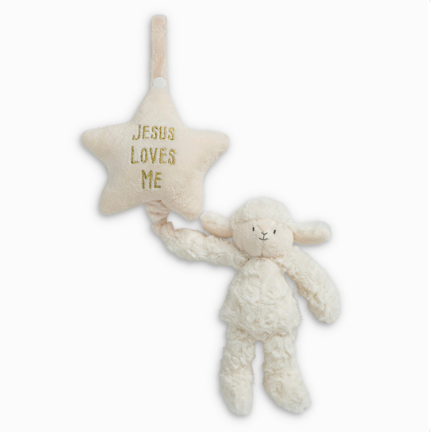 Musical Plush Lamb Baby Pull Toy