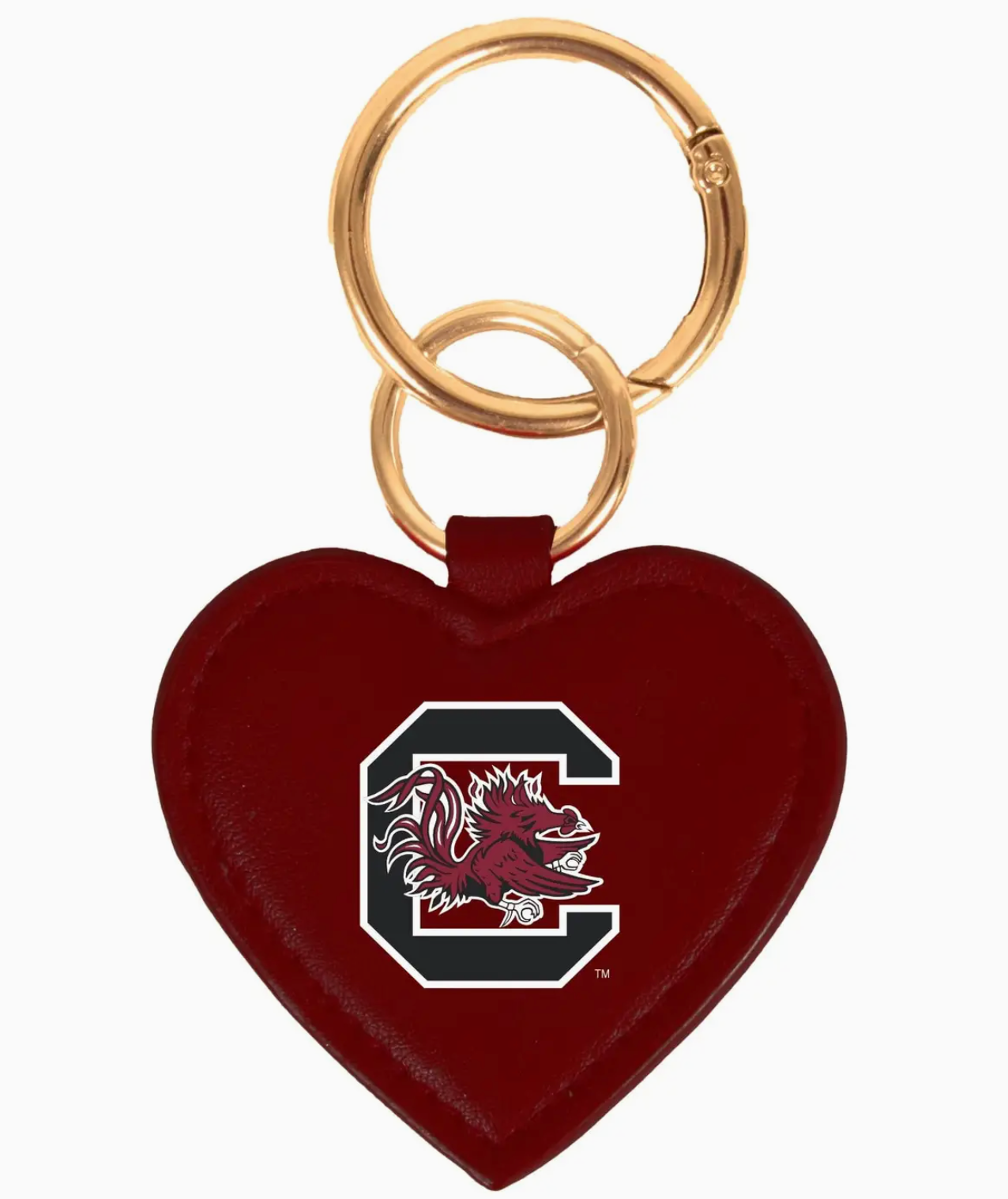 South Carolina Gamecocks Heart Purse Charm/ Key Ring