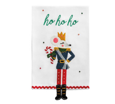 Christmas Dangle Embroidery Towel