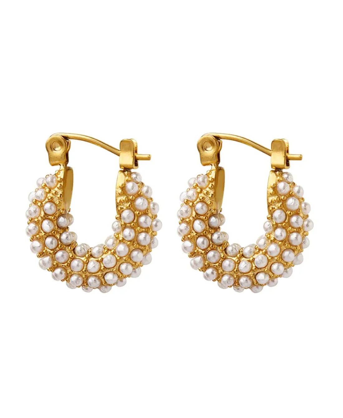 Dainty Pearl Hoop