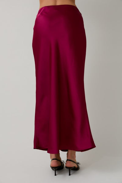 Sunday Edition Satin Maxi Skirt