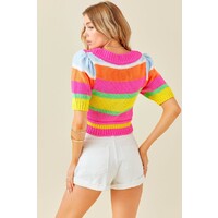 Color Me Cute Color Block Sweater