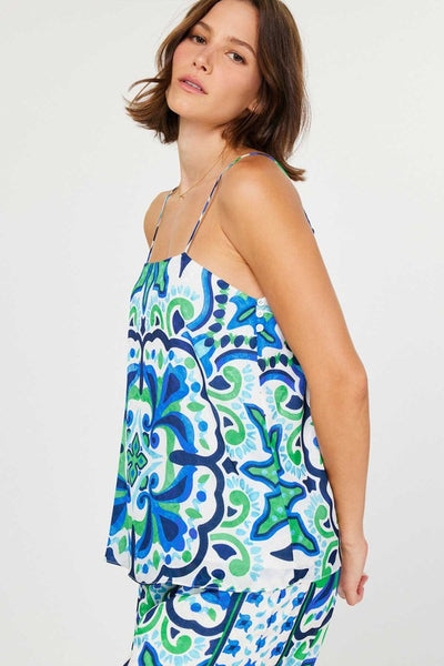 Boho Tile Print Cami Top