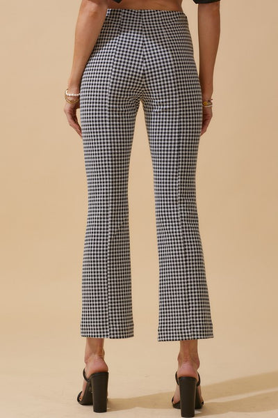 Fit And Flare Houndstooth Pant