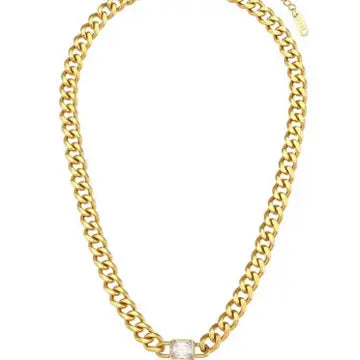 Chain With Diamond Pendant Necklace