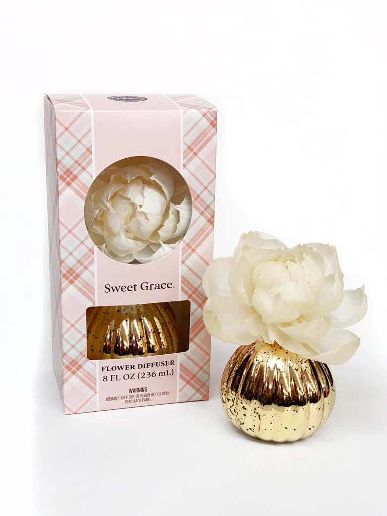 Sweet Grace Flower Diffuser- Gold