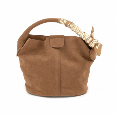 Suede Mini Bucket Bag