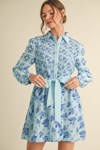 Moody Blues Long Sleeve Dress