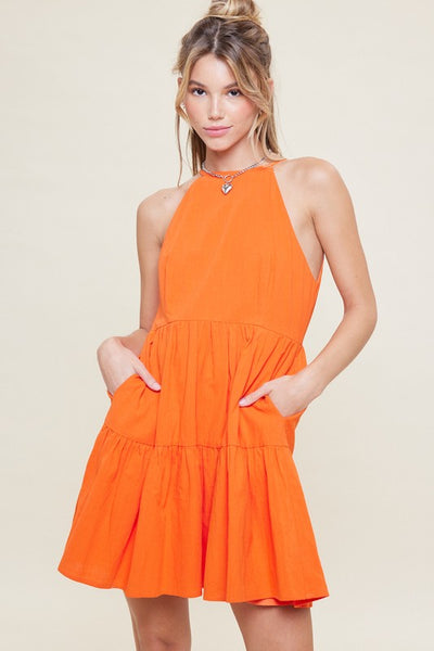 Halter Neck Mini Dress
