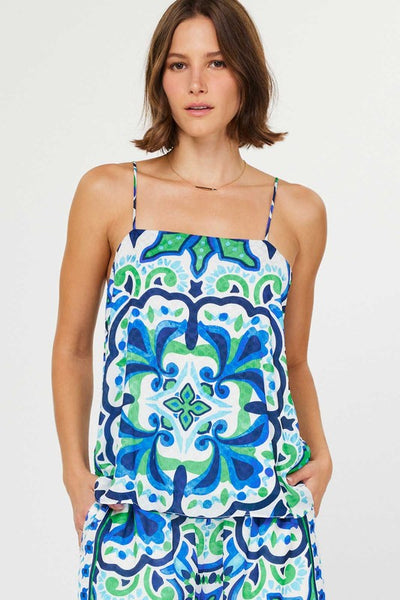 Boho Tile Print Cami Top