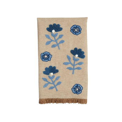 Floral Embroidered Towel