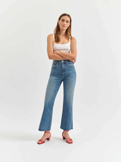 Soho Rawcut Ankle Flare- Vixen